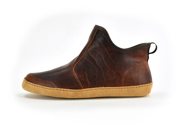 Vermont House Shoes Hi-Top - Tobacco Bison