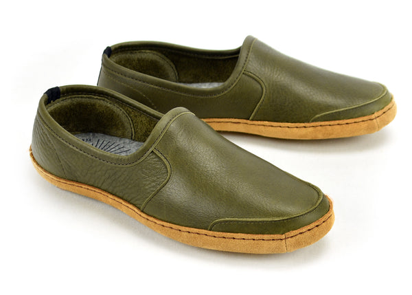 Vermont House Shoes: Loafer - Olive