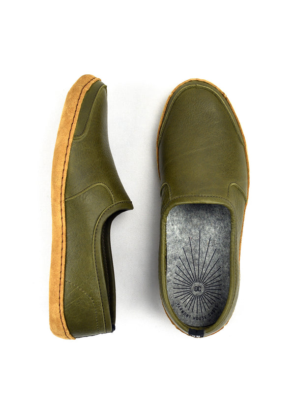 Vermont House Shoes: Loafer - Olive