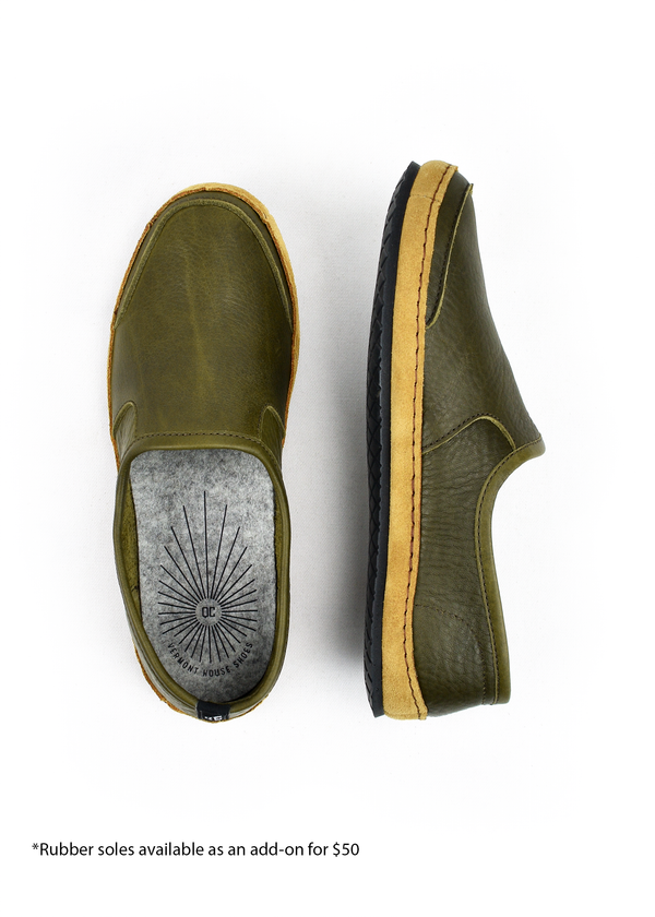 Vermont House Shoes: Loafer - Olive