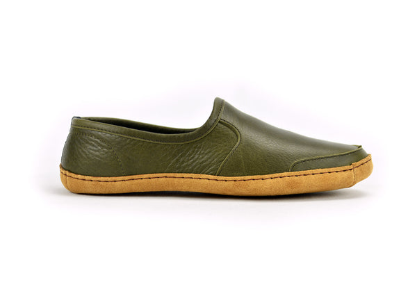 Vermont House Shoes: Loafer - Olive - side view