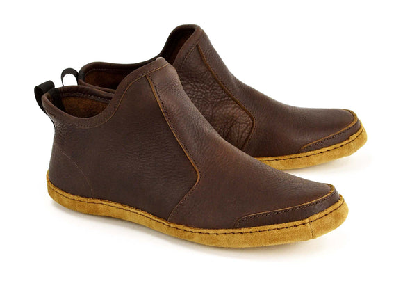 Vermont House Shoes®: Hi-Top - Chocolate. Side view