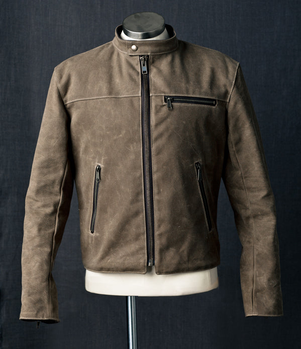 tobacco racer jacket Men's In Brown Leather a night on the town Racer Jacket | Tobacco